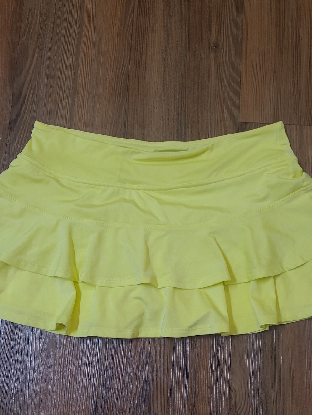 Lija Bright Yellow Ruffle Mini Skirt‎